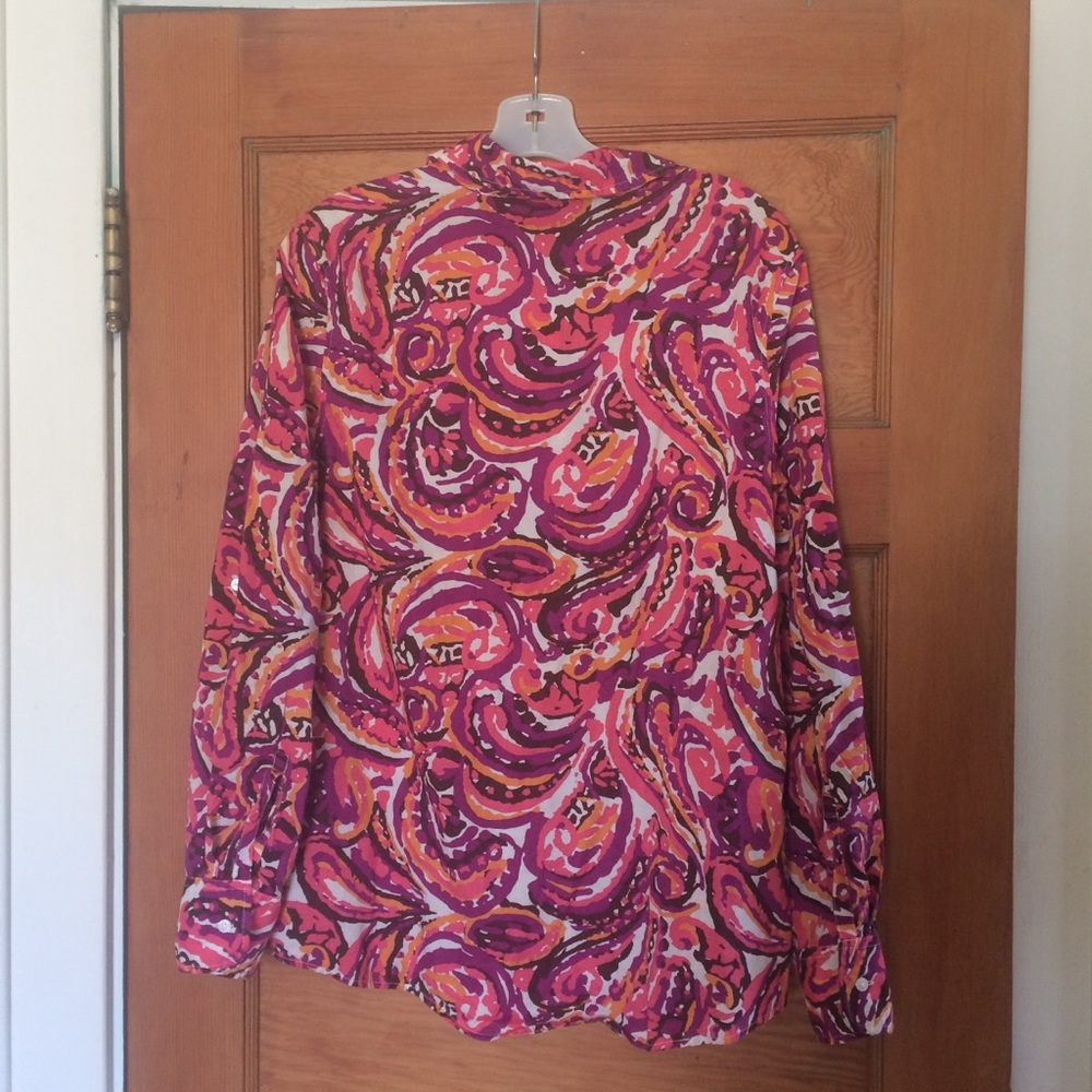 MERONA long sleeve or roll up sleeve blouse. Sz XL - Picture 3 of 4